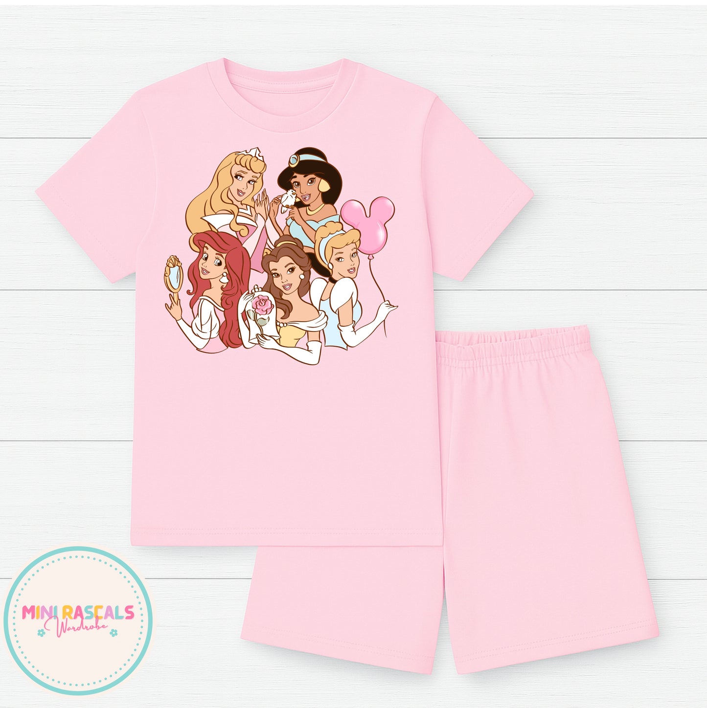 Disney Princess T-Shirt & Short Set | Kids Summer Outfit