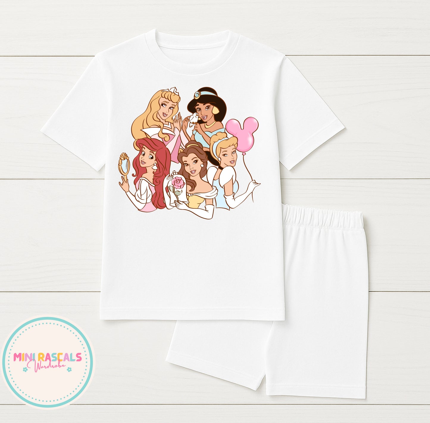Disney Princess T-Shirt & Short Set | Kids Summer Outfit