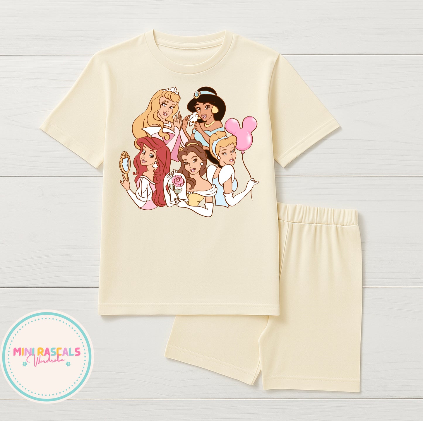 Disney Princess T-Shirt & Short Set | Kids Summer Outfit