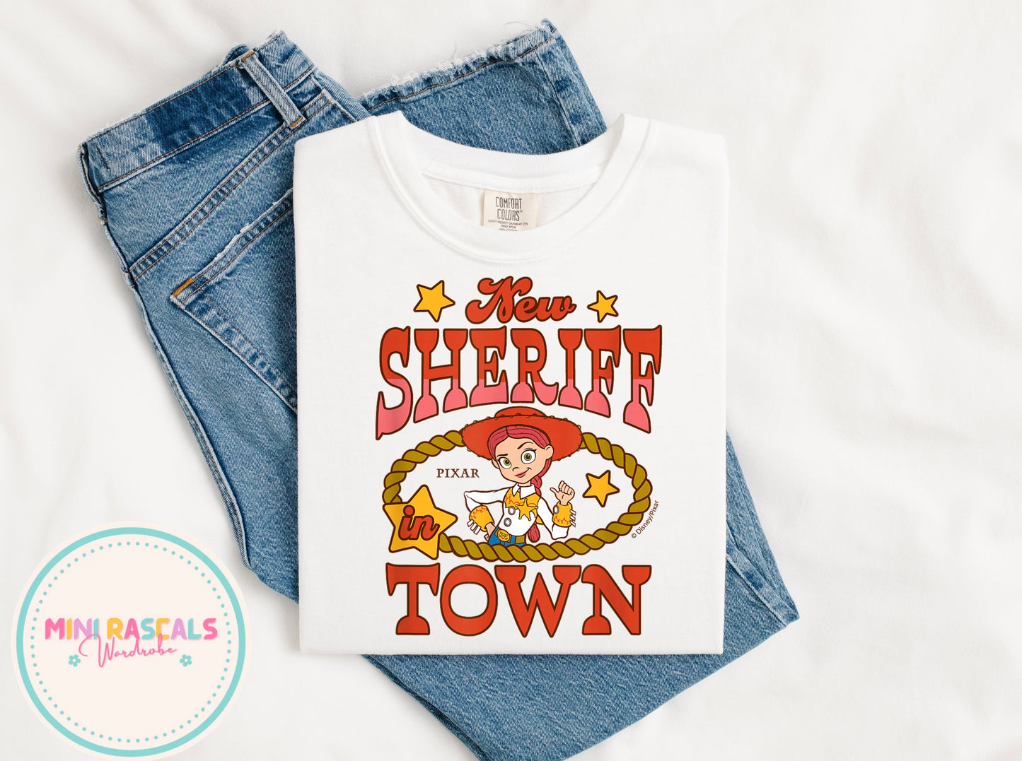Jessie 'There's a New Sheriff in Town' T-Shirt | Kids Toy Story Character Tee