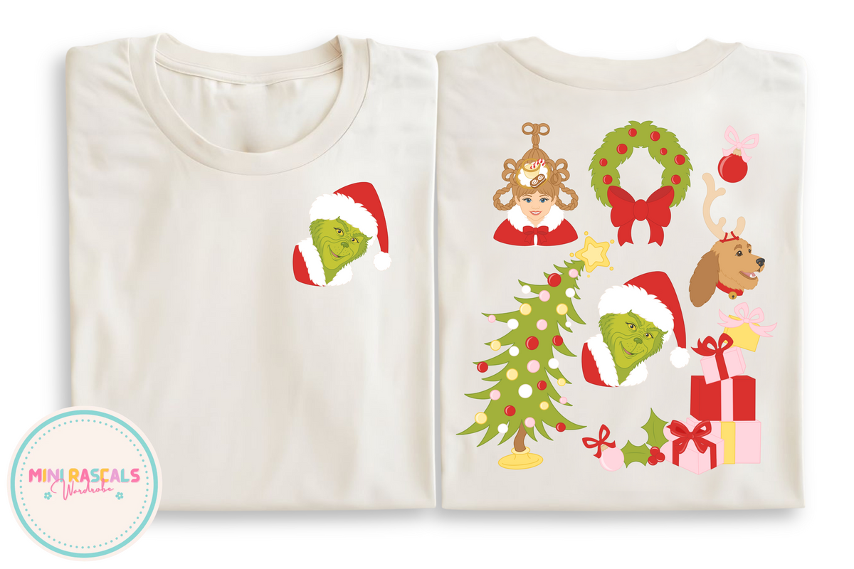 Christmas The Grinch Double-Sided T-Shirt and Sweatshirt