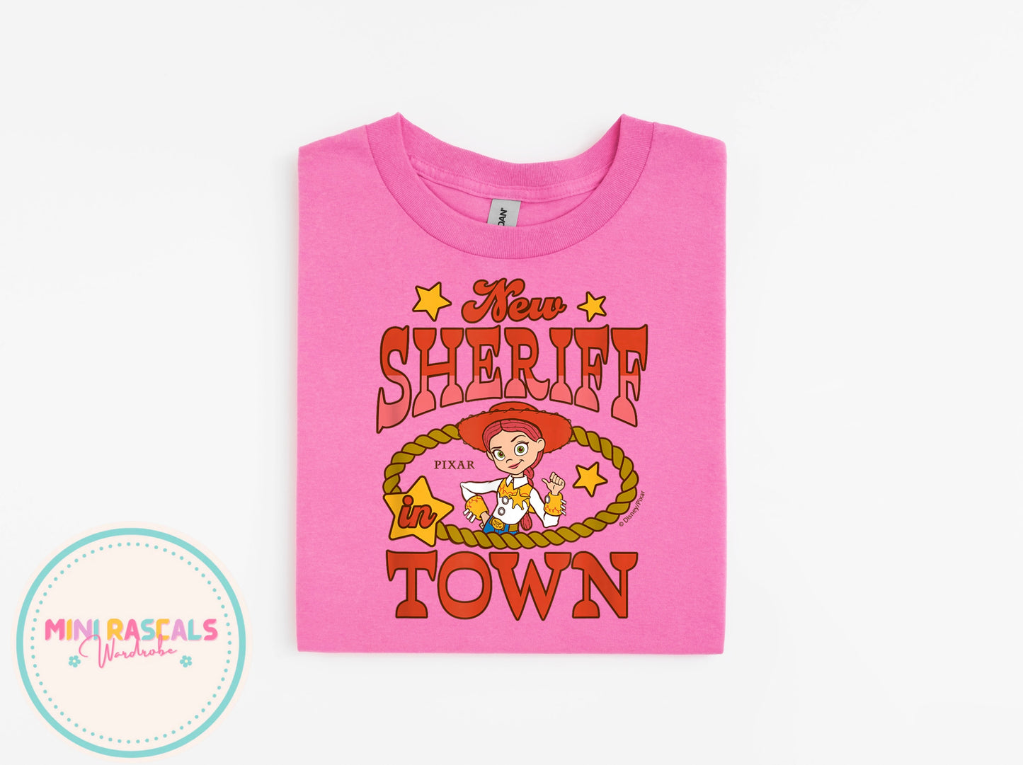 Jessie 'There's a New Sheriff in Town' T-Shirt | Kids Toy Story Character Tee