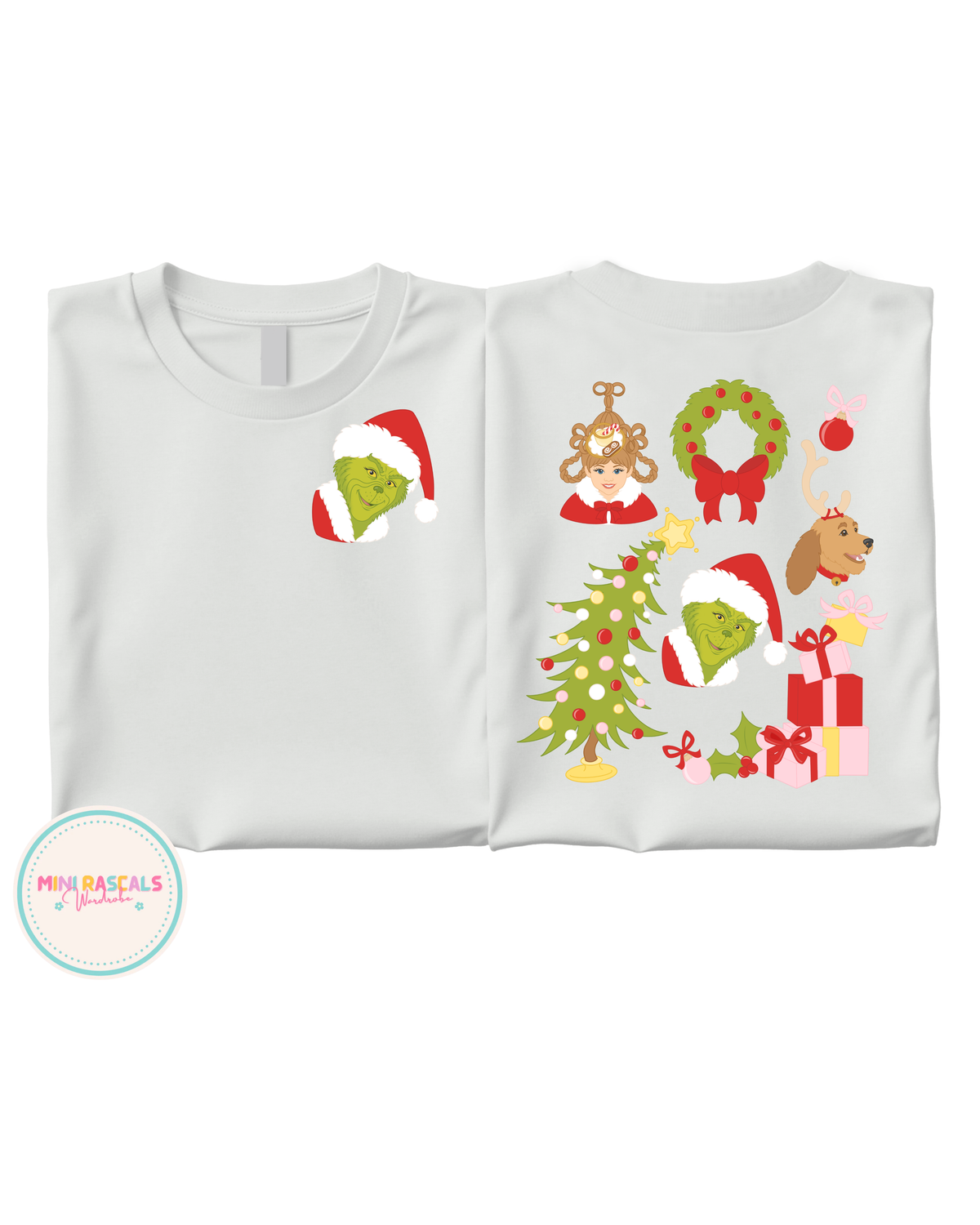 Christmas The Grinch Double-Sided T-Shirt and Sweatshirt