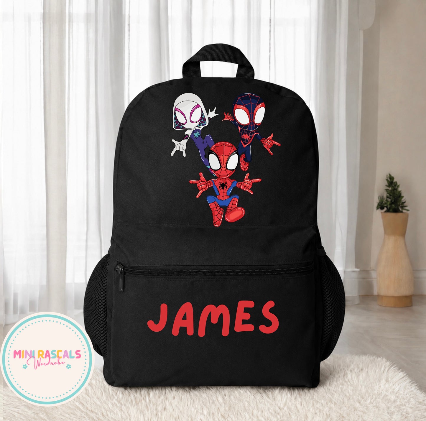 Personalised Spidey and His Amazing Friends Kids Backpack