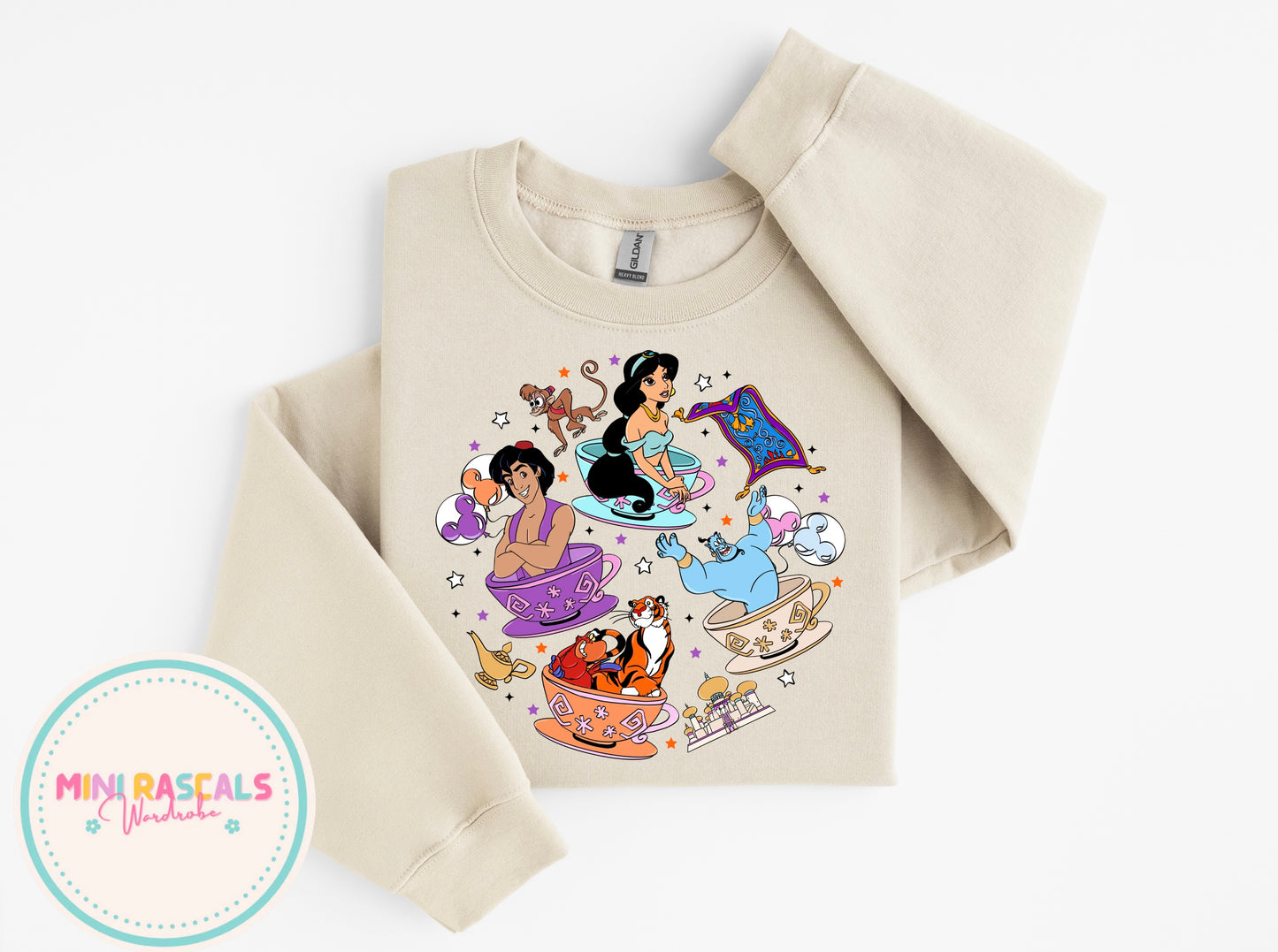Jasmine & Aladdin Inspired T-Shirt & Sweatshirt | Aladdin Film