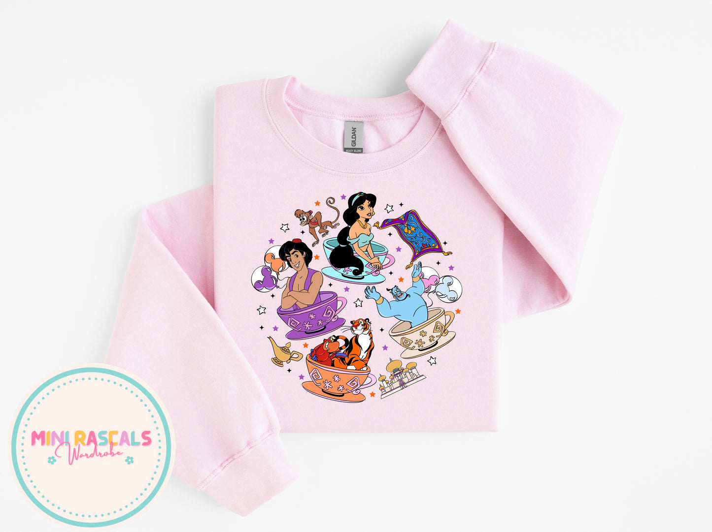 Jasmine & Aladdin Inspired T-Shirt & Sweatshirt | Aladdin Film
