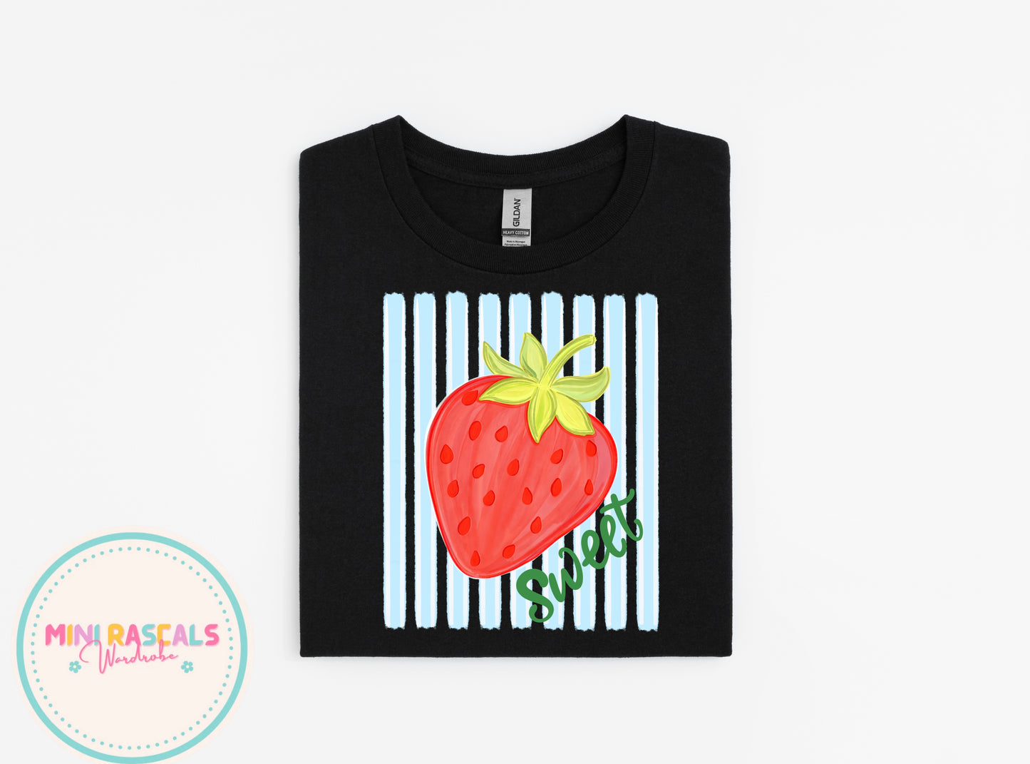 Girls Strawberry Print T-Shirt