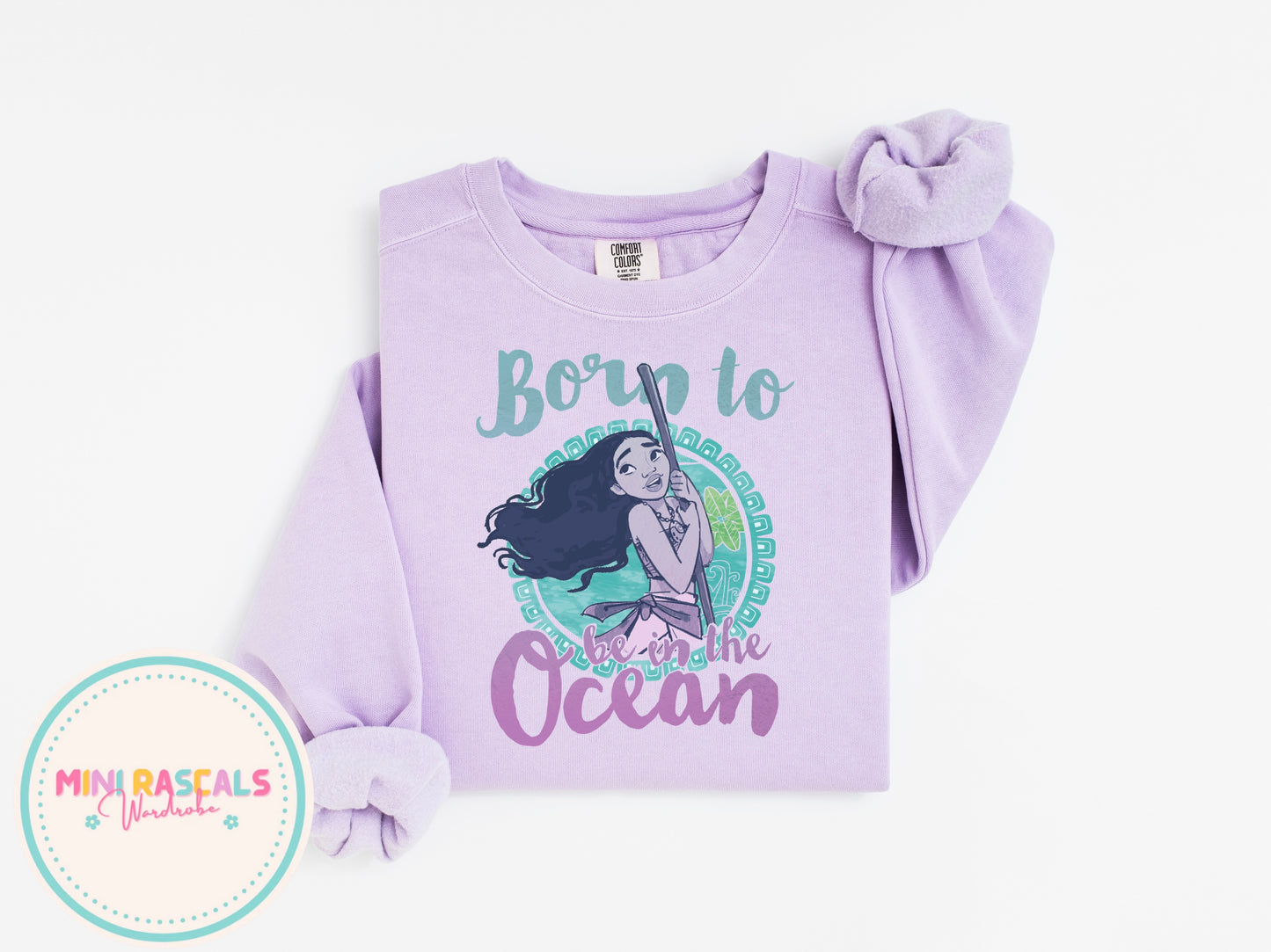 Born to be in the Ocean | Moana Inspired Kids T-Shirt & Sweatshirt | Personalised Disney-Inspired Top