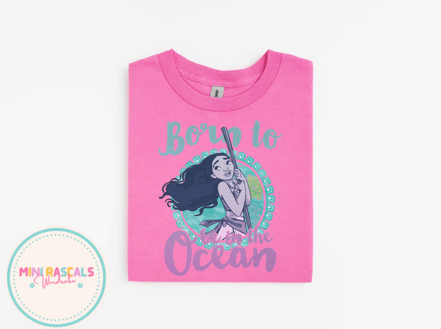 Born to be in the Ocean | Moana Inspired Kids T-Shirt & Sweatshirt | Personalised Disney-Inspired Top