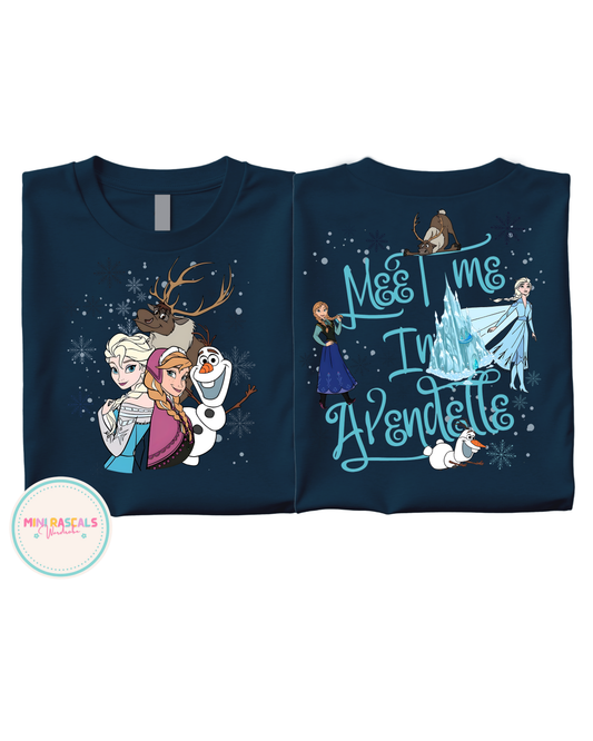 Frozen "Meet Me in Arendelle" Kids T-Shirt & Sweatshirt – Elsa & Anna | Mini Rascals