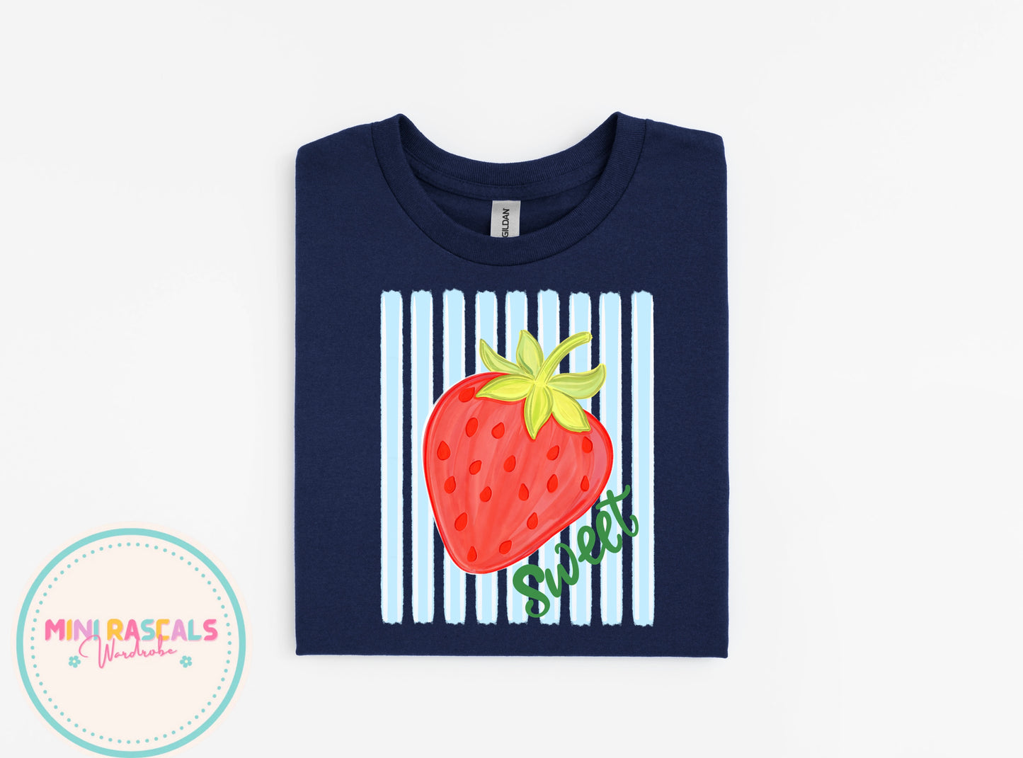 Girls Strawberry Print T-Shirt