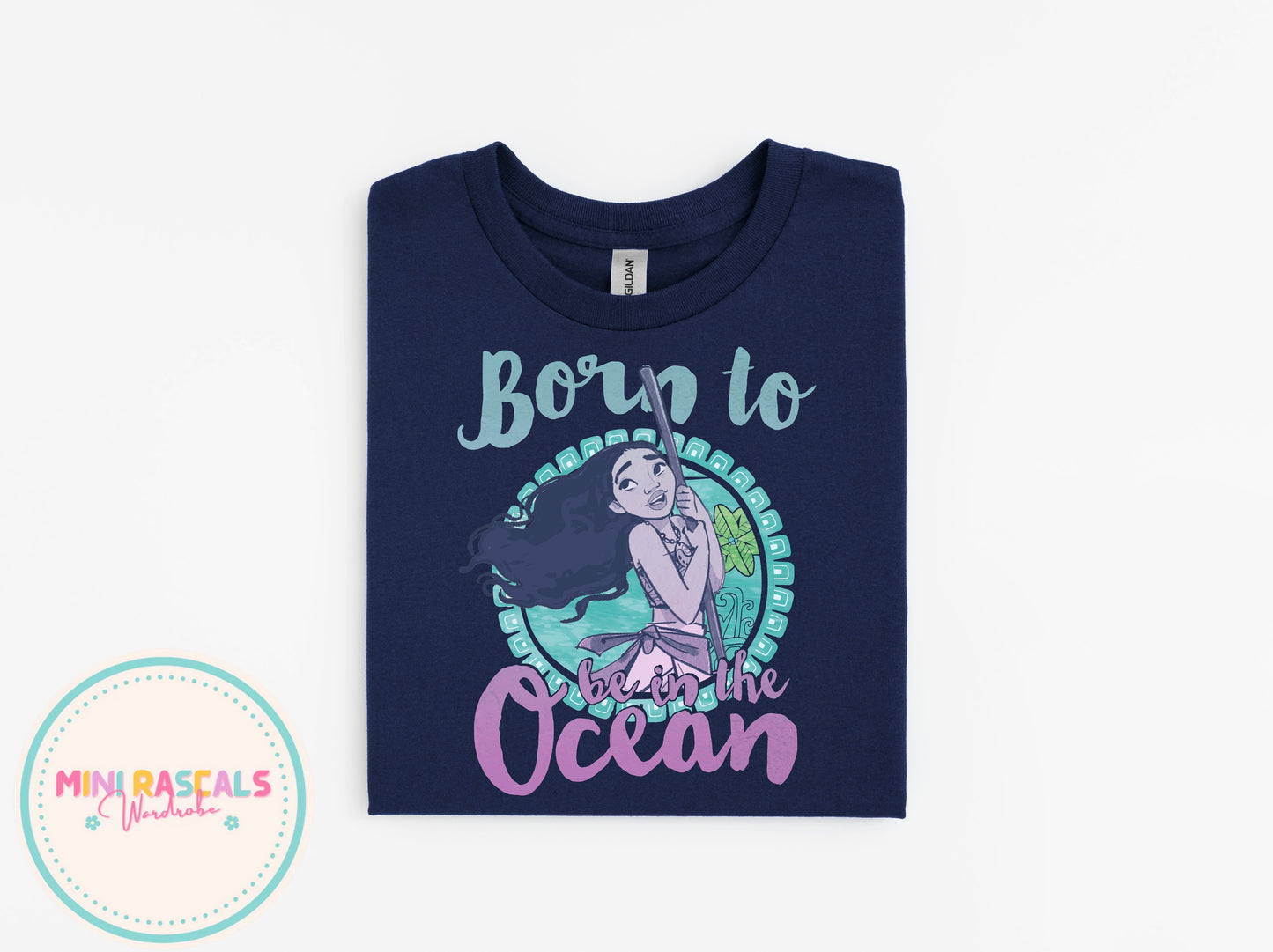 Born to be in the Ocean | Moana Inspired Kids T-Shirt & Sweatshirt | Personalised Disney-Inspired Top