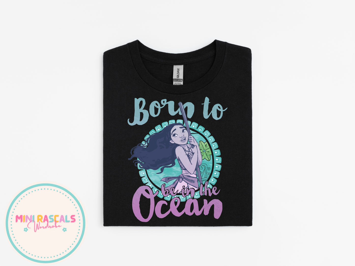 Born to be in the Ocean | Moana Inspired Kids T-Shirt & Sweatshirt | Personalised Disney-Inspired Top