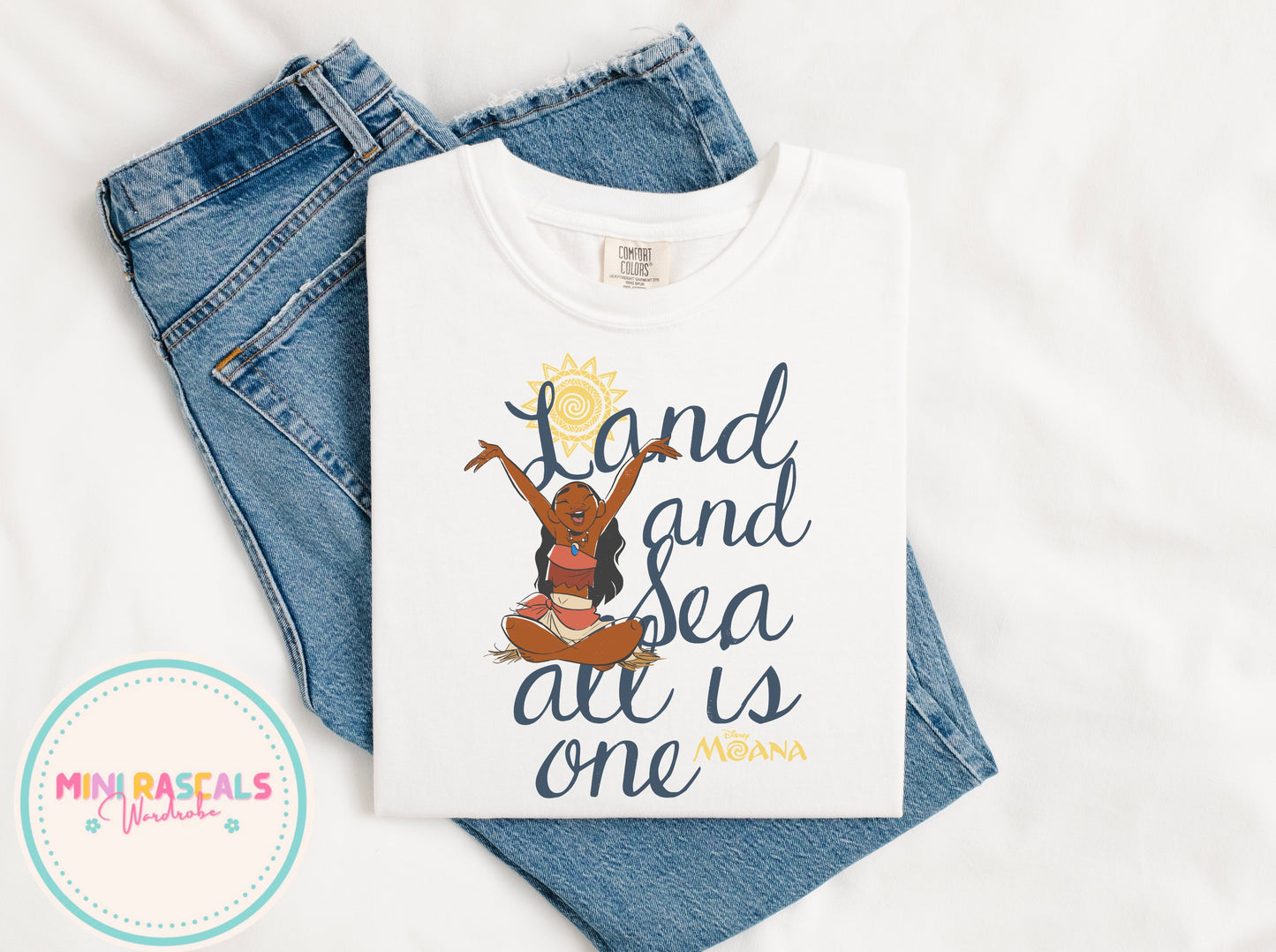 Land and Sea | Moana Inspired Kids T-Shirt | Personalised Disney-Inspired Top