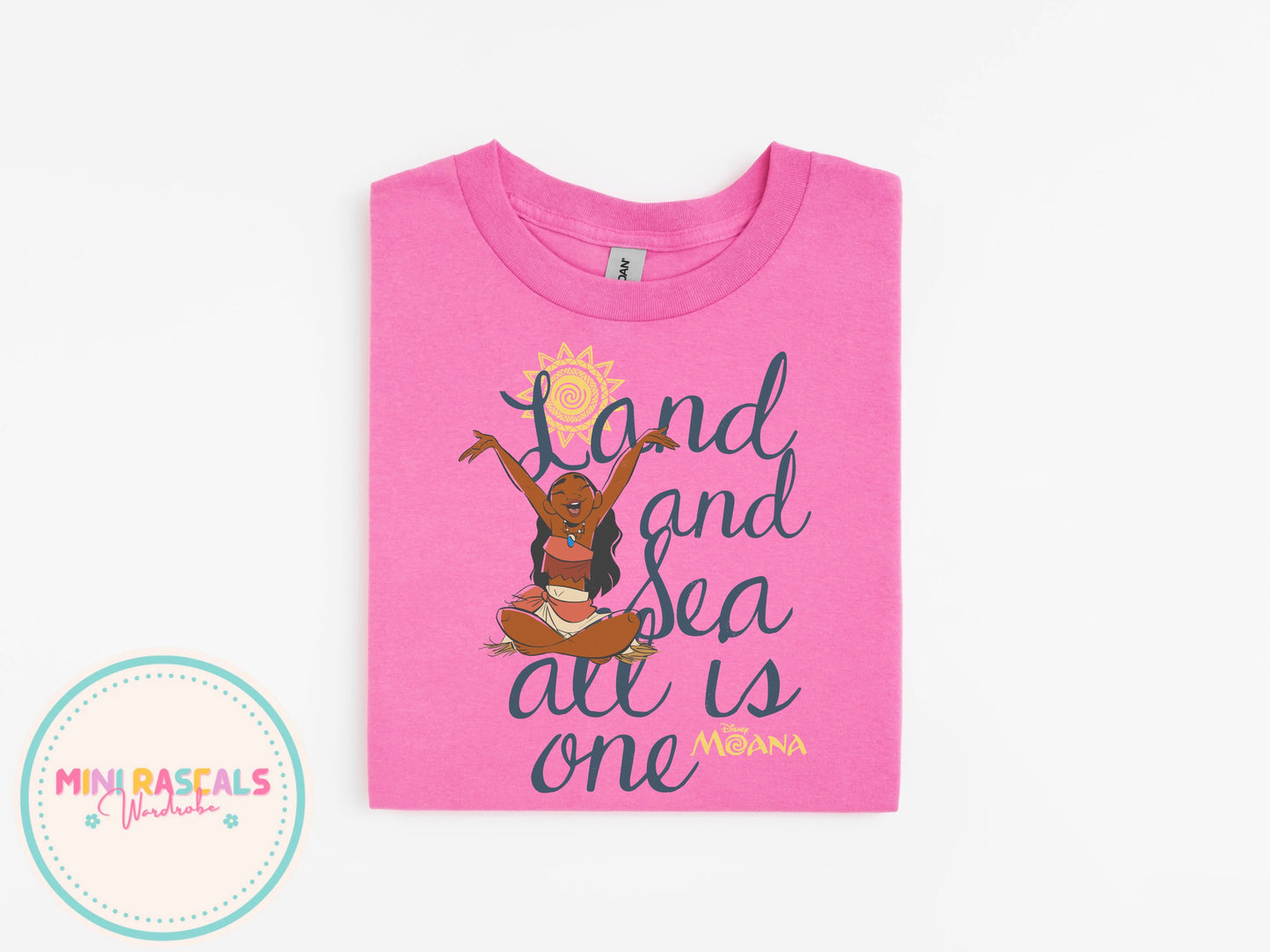 Land and Sea | Moana Inspired Kids T-Shirt | Personalised Disney-Inspired Top