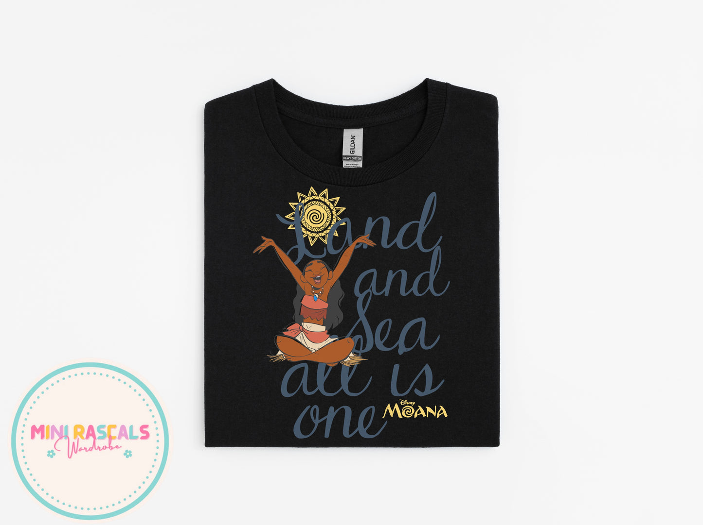 Land and Sea | Moana Inspired Kids T-Shirt | Personalised Disney-Inspired Top