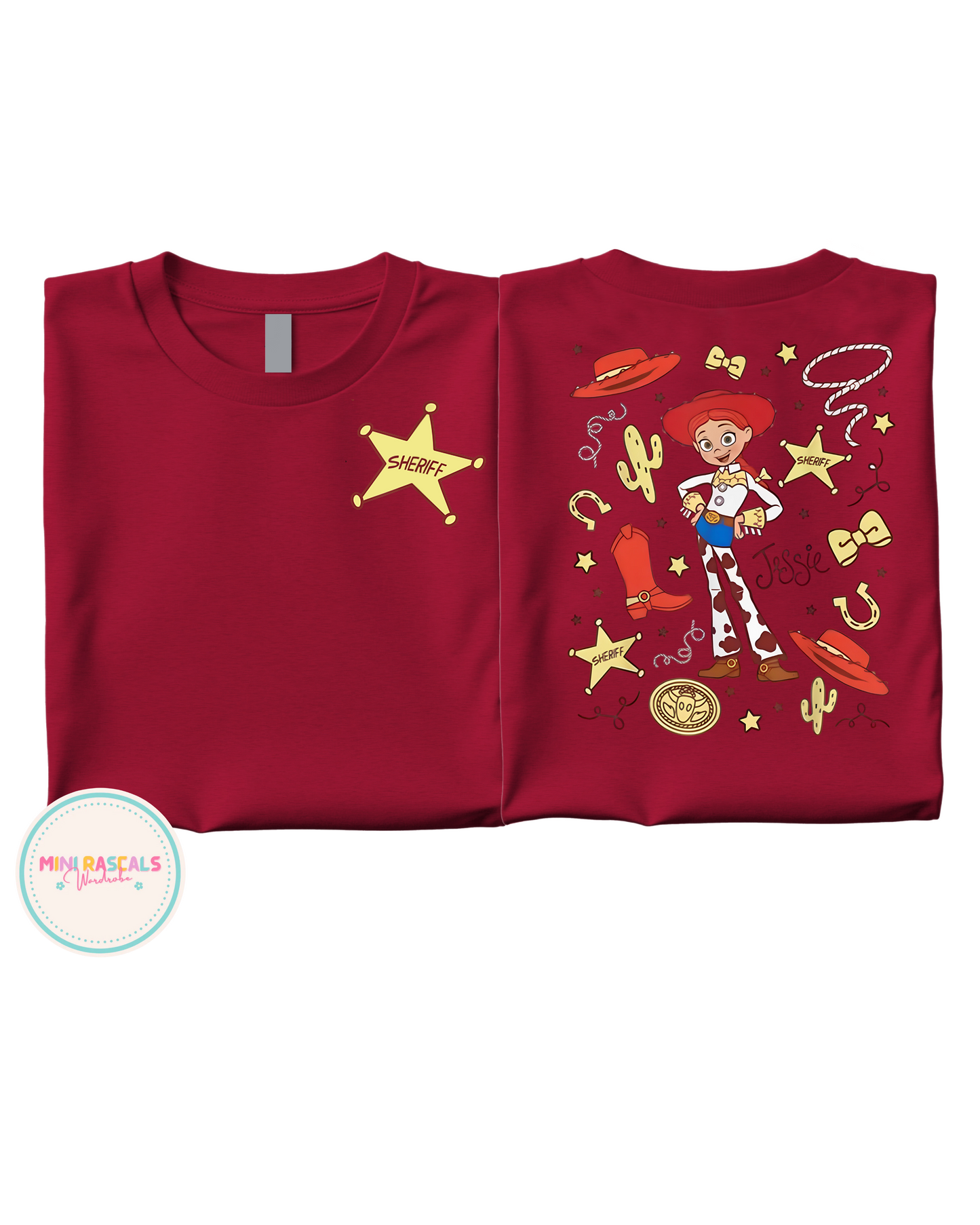 Jessie Toy Story Inspired Double Sided T-Shirt | Kids Character Tee