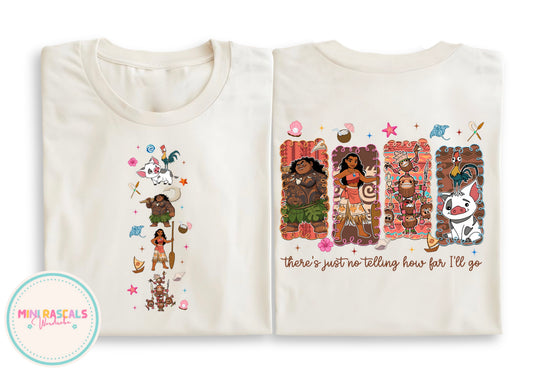 Moana and Friends | No Telling How Far I'll Go T-Shirt | Mini Rascals Wardrobe