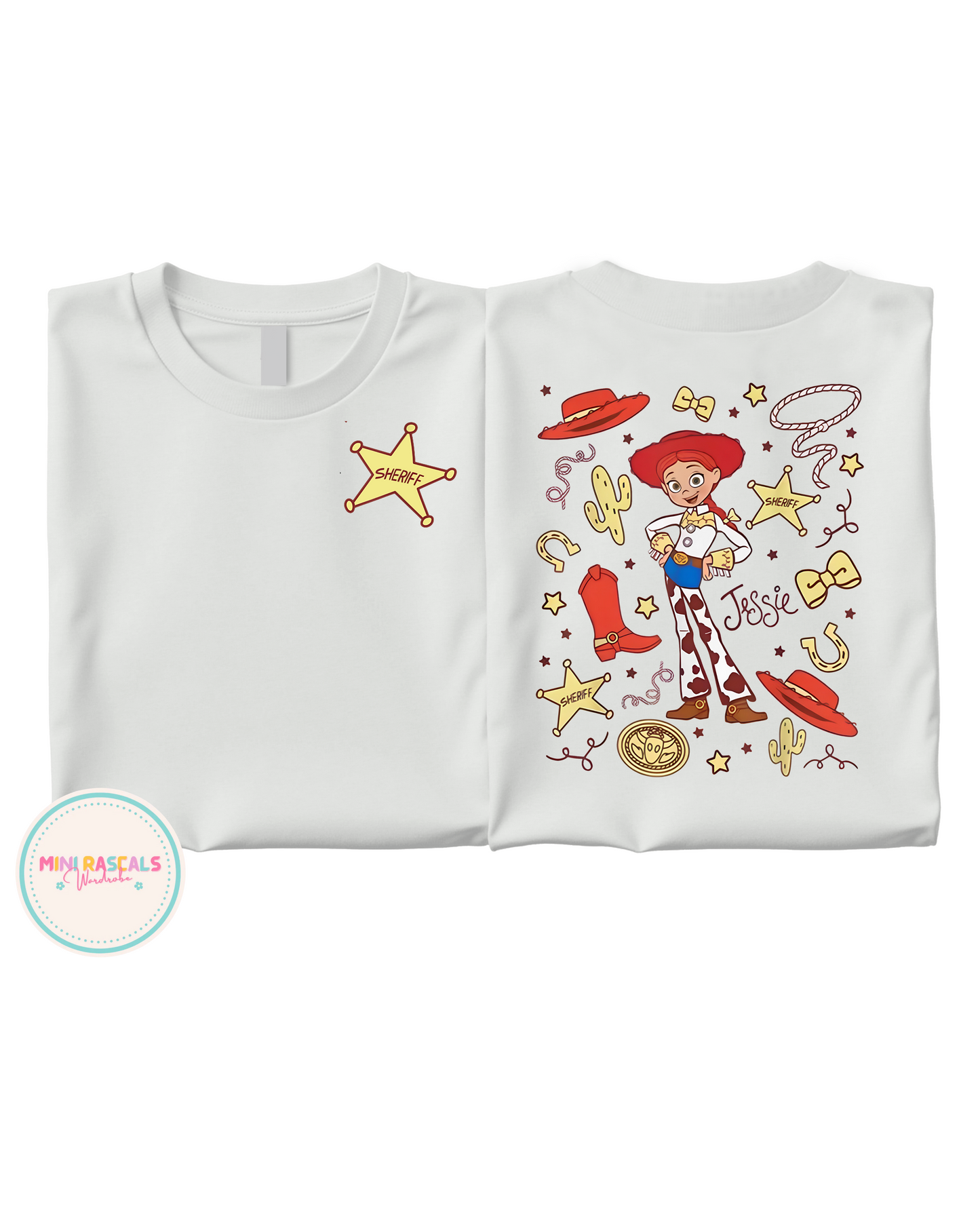 Jessie Toy Story Inspired Double Sided T-Shirt | Kids Character Tee