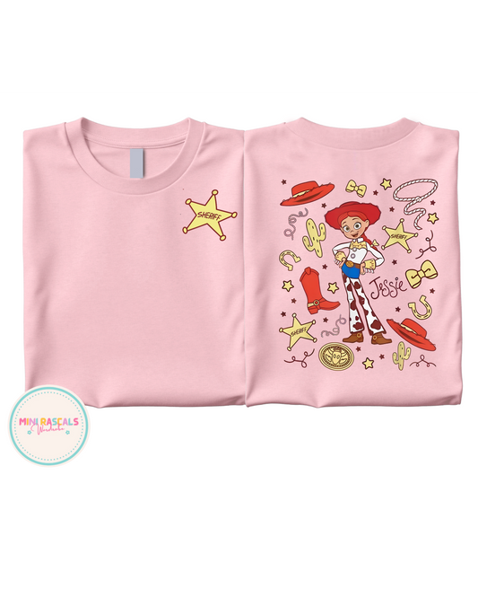 Jessie Toy Story Inspired Double Sided T-Shirt | Kids Character Tee