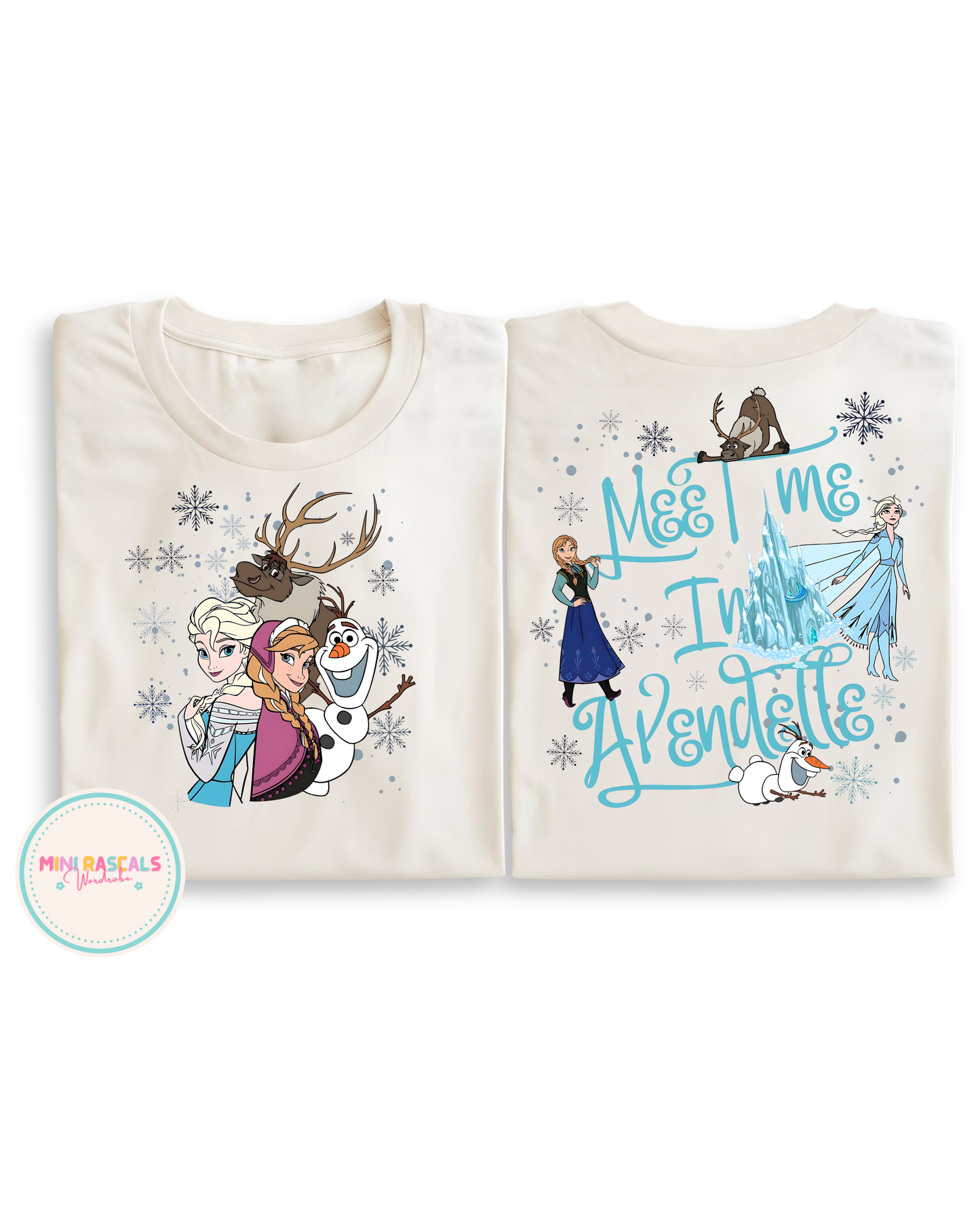 Frozen "Meet Me in Arendelle" Kids T-Shirt & Sweatshirt – Elsa & Anna | Mini Rascals