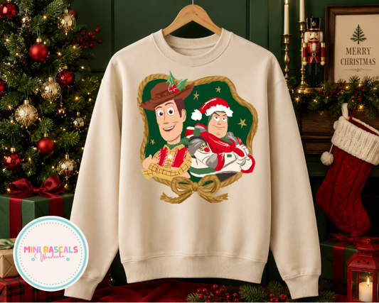 Christmas Woody and Buzz Sweatshirt