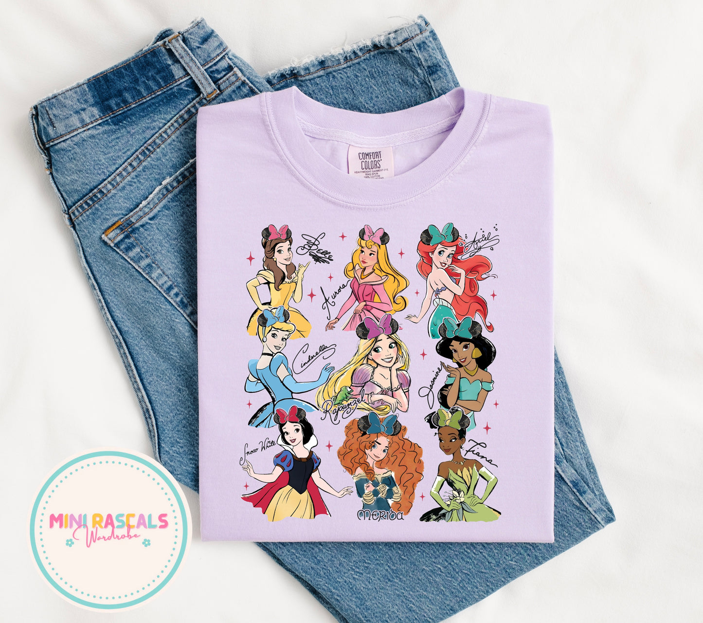 Disney Princesses Disney Trip Kids T-Shirt and Sweatshirt | Girls Princess Graphic Top | Holiday Outfit
