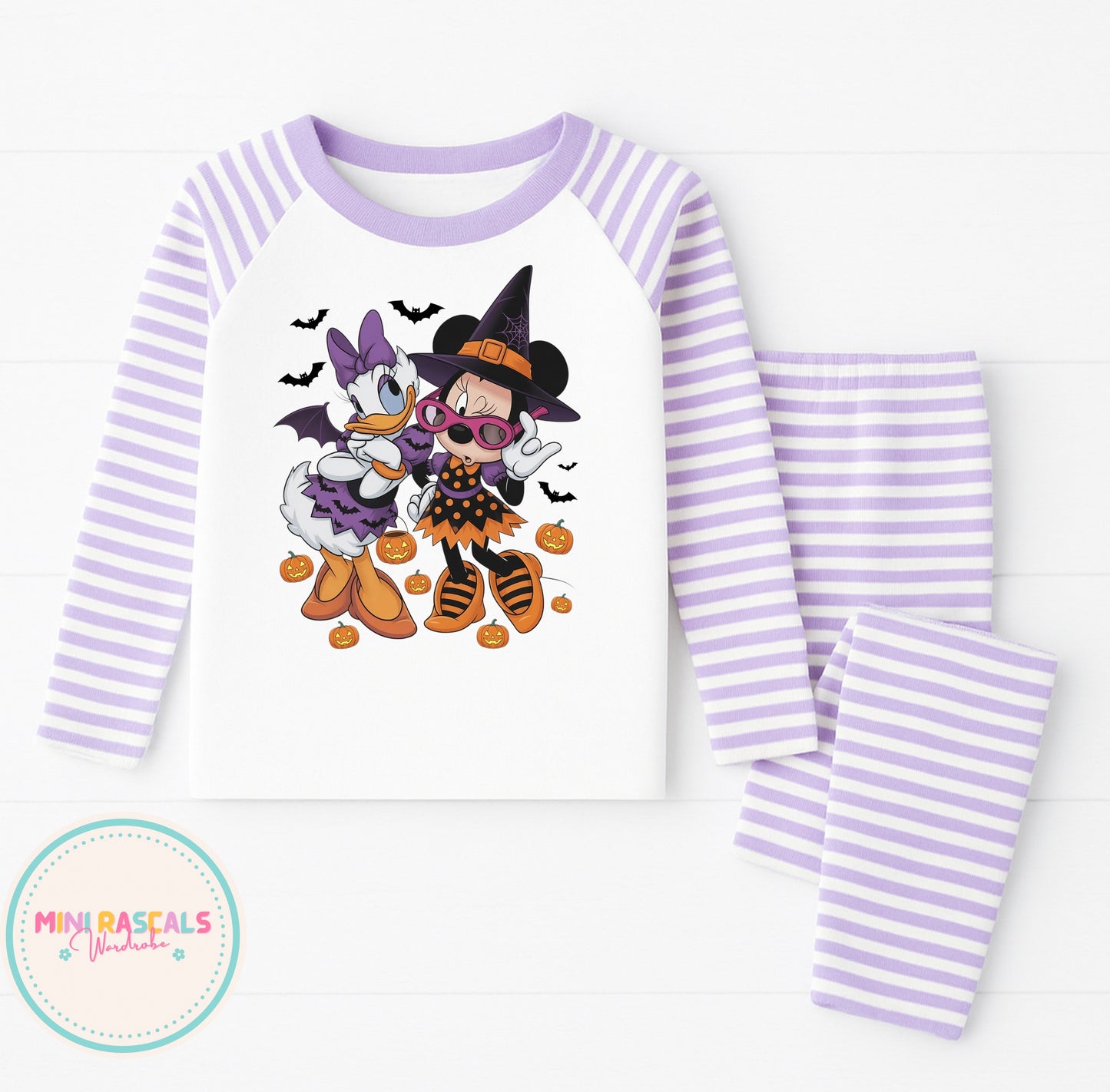 Daisy Duck & Minnie Mouse Halloween Pyjamas | Kids Disney Sleepwear