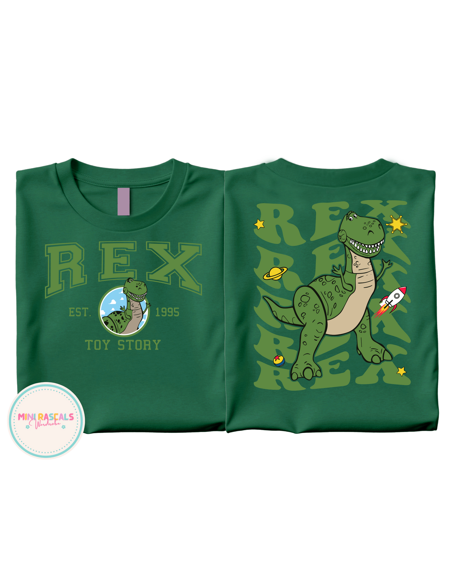 Rex Toy Story Double Sided Children's T-Shirt