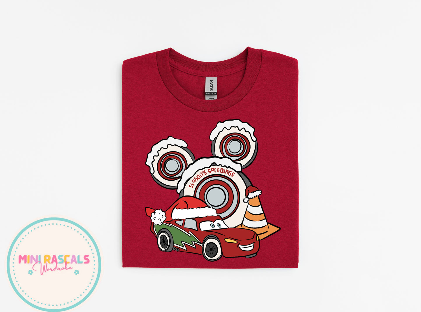 Lightning McQueen Christmas T-Shirt & Sweatshirt