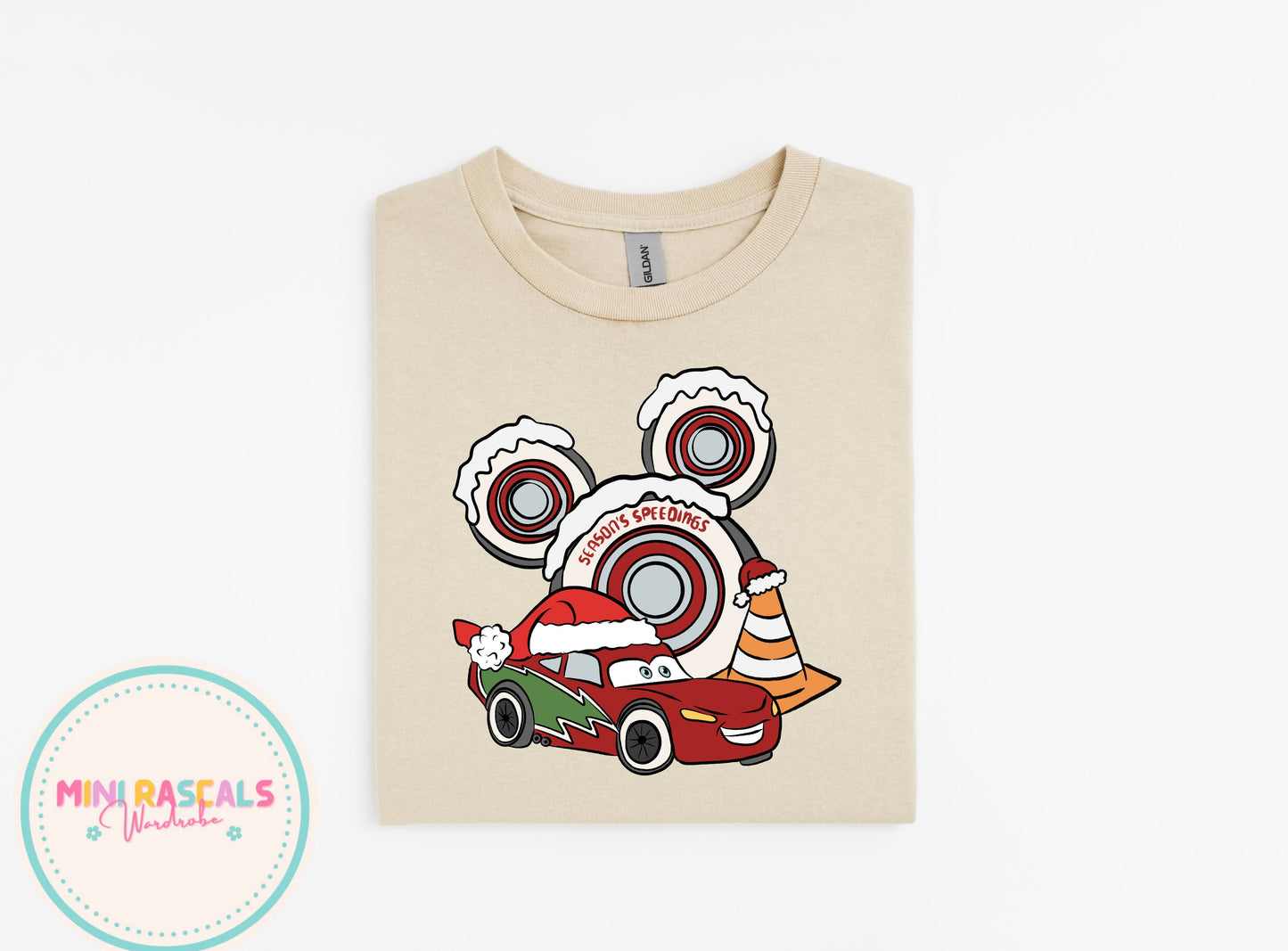 Lightning McQueen Christmas T-Shirt & Sweatshirt
