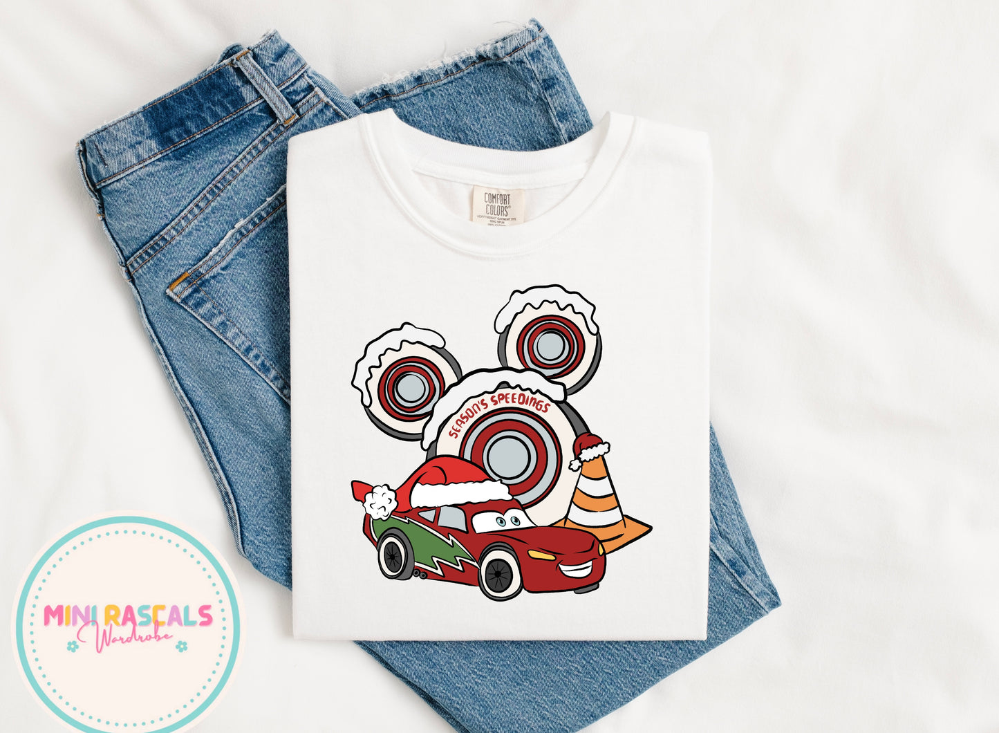 Lightning McQueen Christmas T-Shirt & Sweatshirt