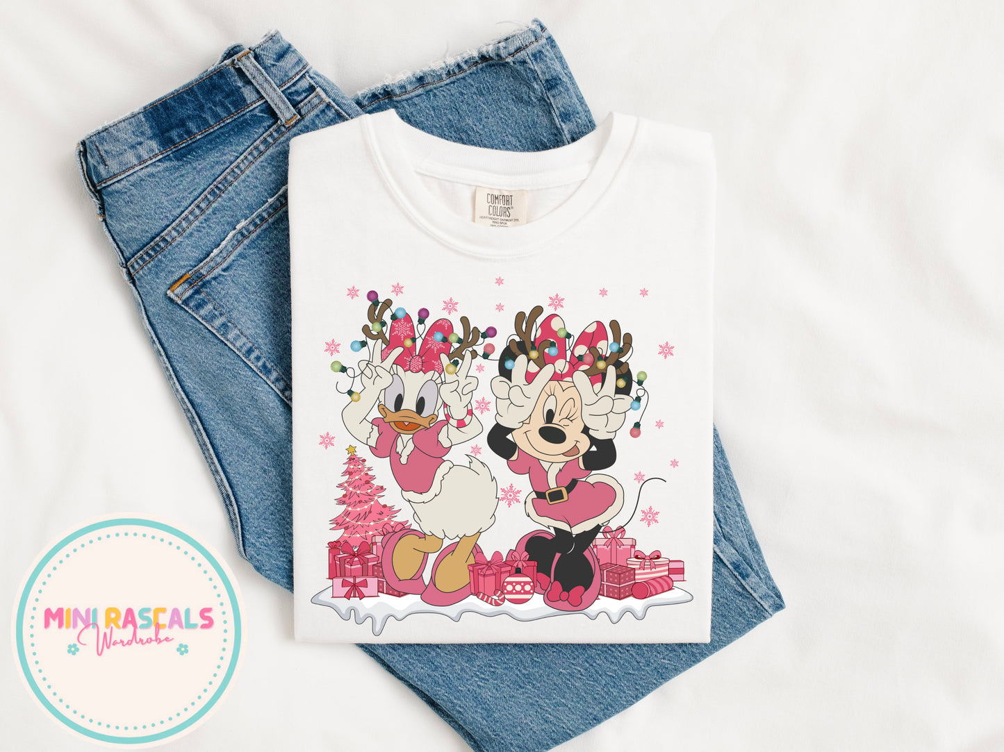 Daisy & Minnie Snow Christmas T-Shirt & Sweatshirt