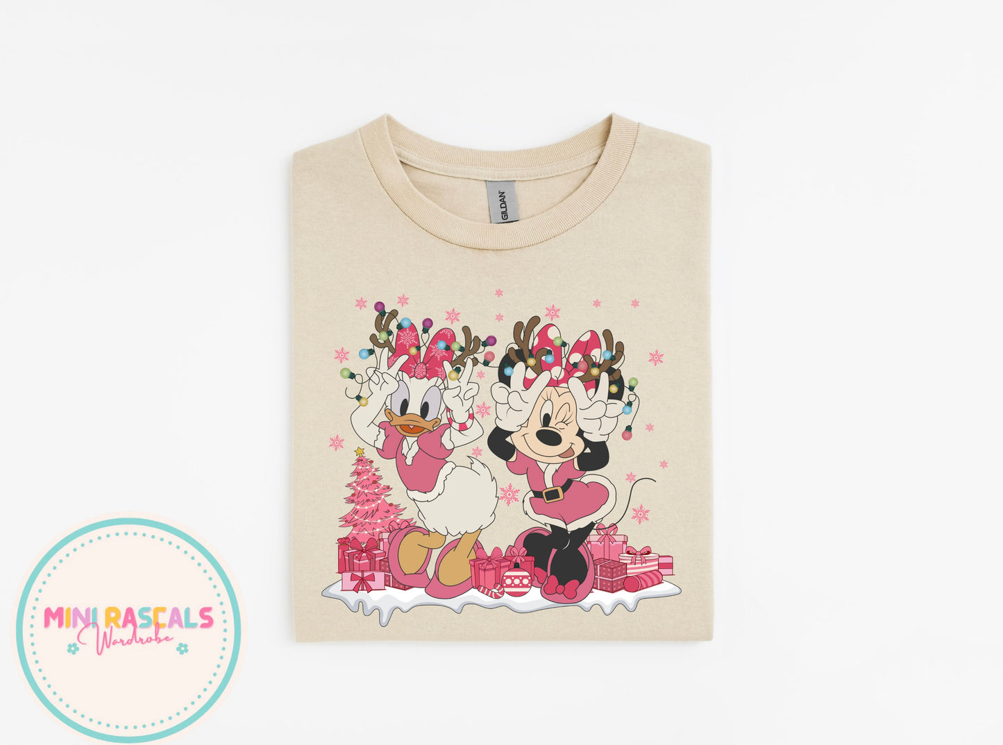 Daisy & Minnie Snow Christmas T-Shirt & Sweatshirt