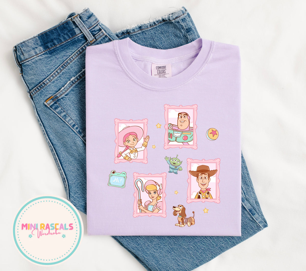 Toy Story Pastel Pink T-Shirt and Sweatshirt