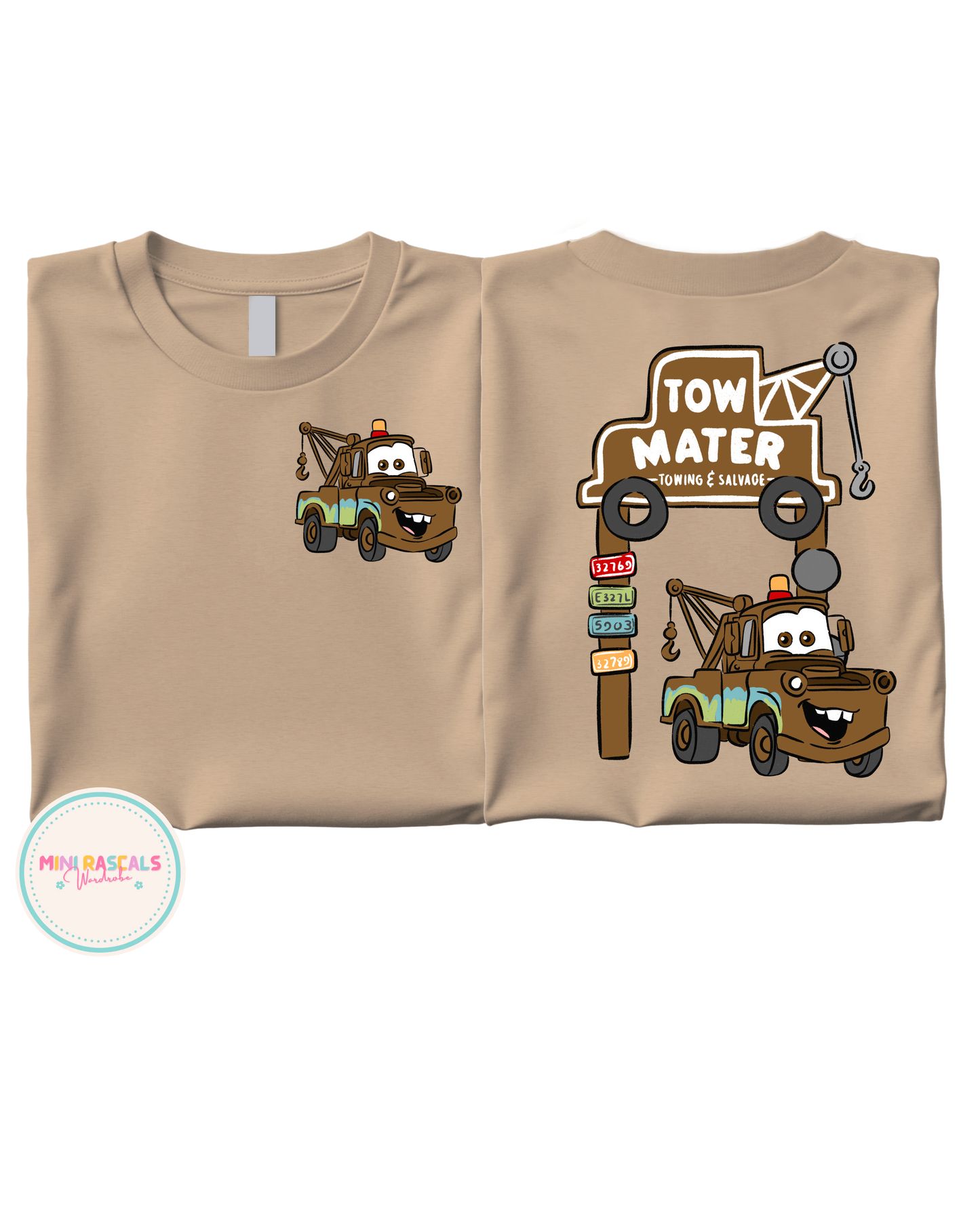 Tow Mater Inspired Cars Graphic T-shirt