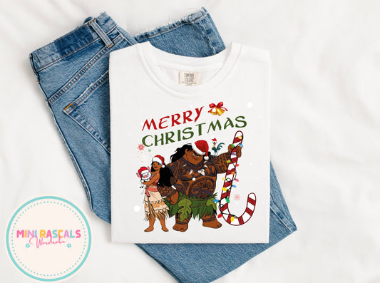 Moana and Maui Merry Christmas T-Shirt and Sweatshirt