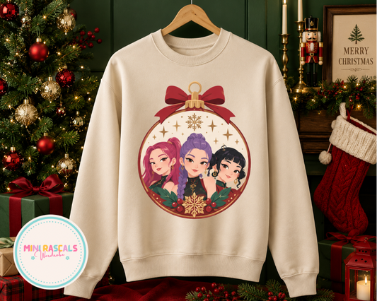 K-pop Hunters Christmas Bauble Sweatshirt