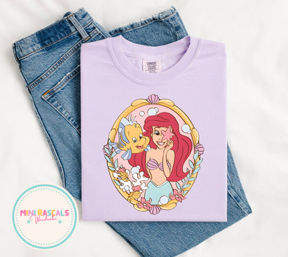 Disney Little Mermaid Ariel T-Shirt & Sweatshirt | Girls Princess Graphic Top | Holiday Outfit