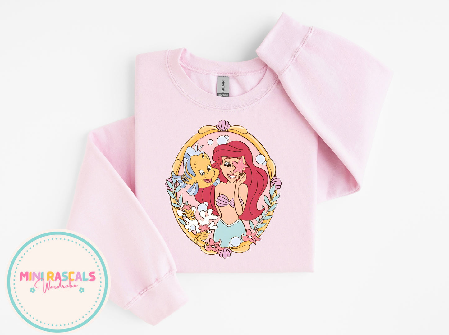 Disney Little Mermaid Ariel T-Shirt & Sweatshirt | Girls Princess Graphic Top | Holiday Outfit