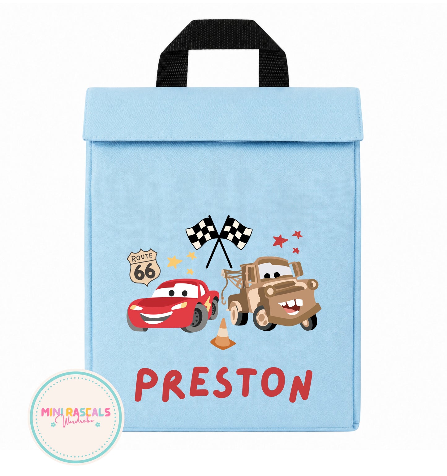 Cars Personalised Lunch Box
