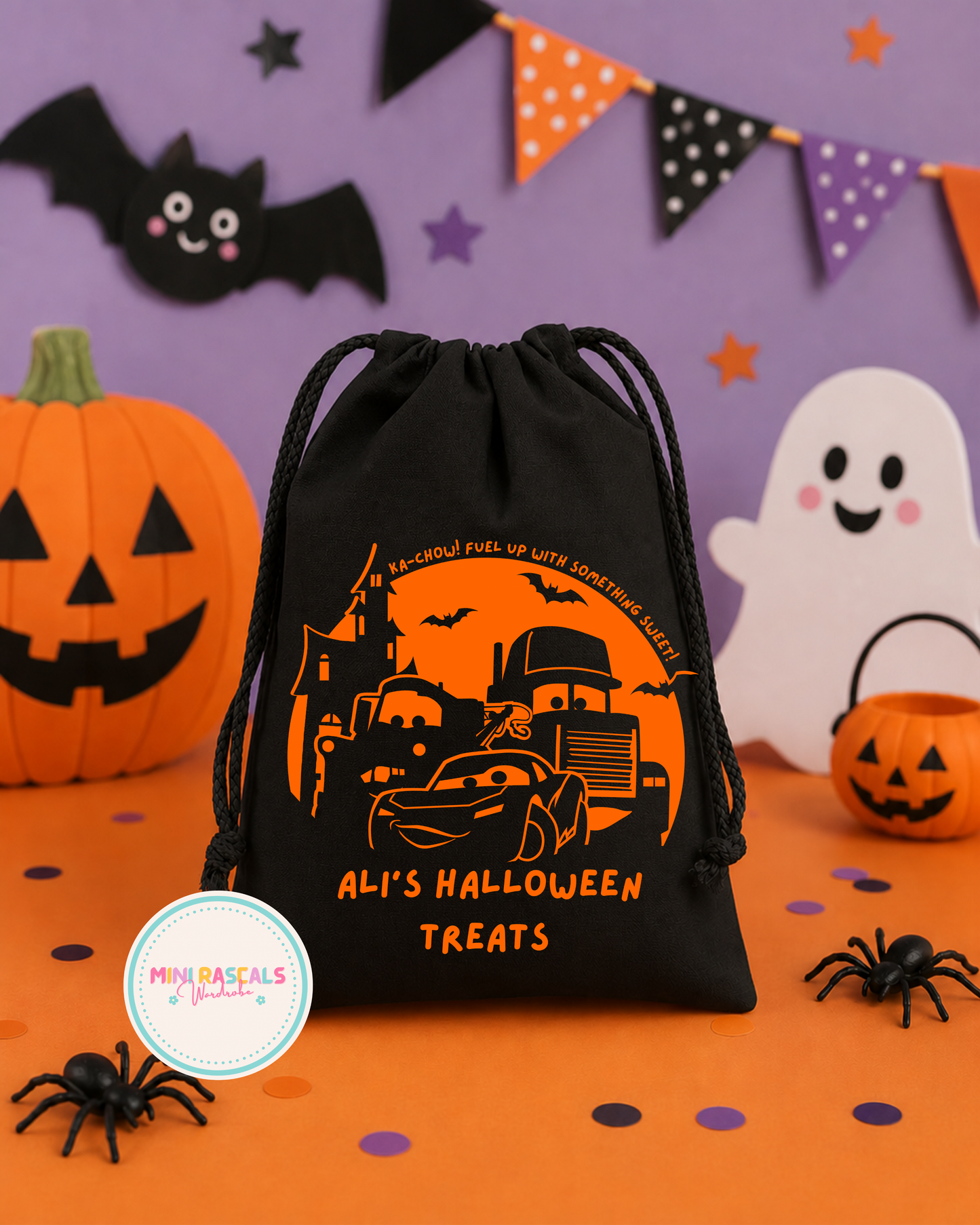Cars Halloween Personalised Treat Bag
