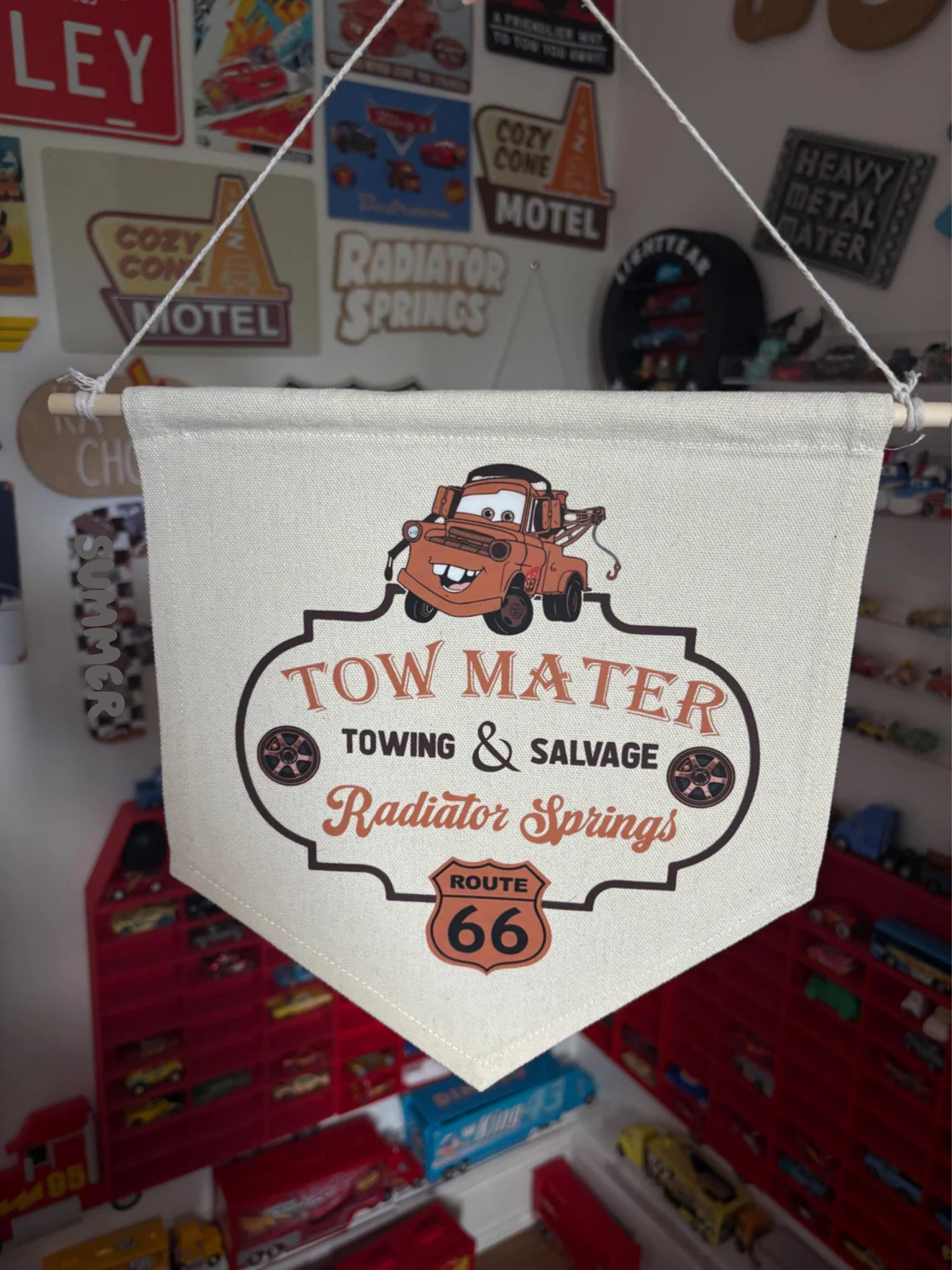 Tow Mater Cars Mechanic Workshop Bedroom Sign / Cars / McQueen / LMQ / Disney / Bedroom Sign
