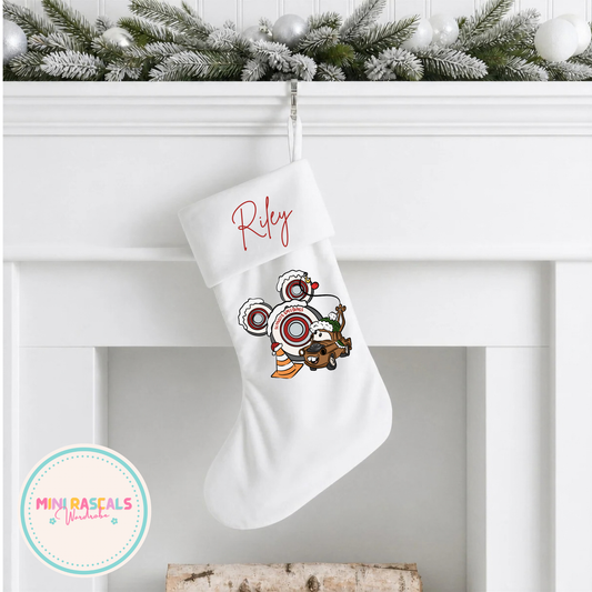 Tow Mate Inspired Personalised Christmas Stocking