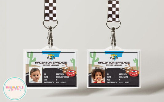 Personalised Radiator Springs Cars Driving Licence