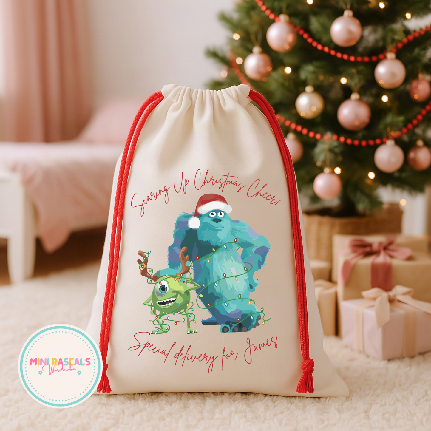 Personalised Monsters Inc Christmas Sack