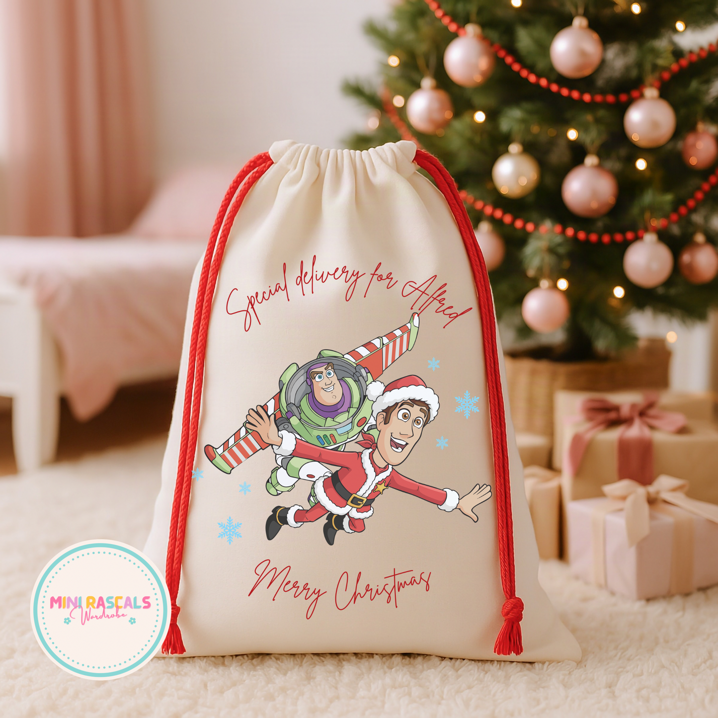 Personalised Buzz & Woody Christmas Sack