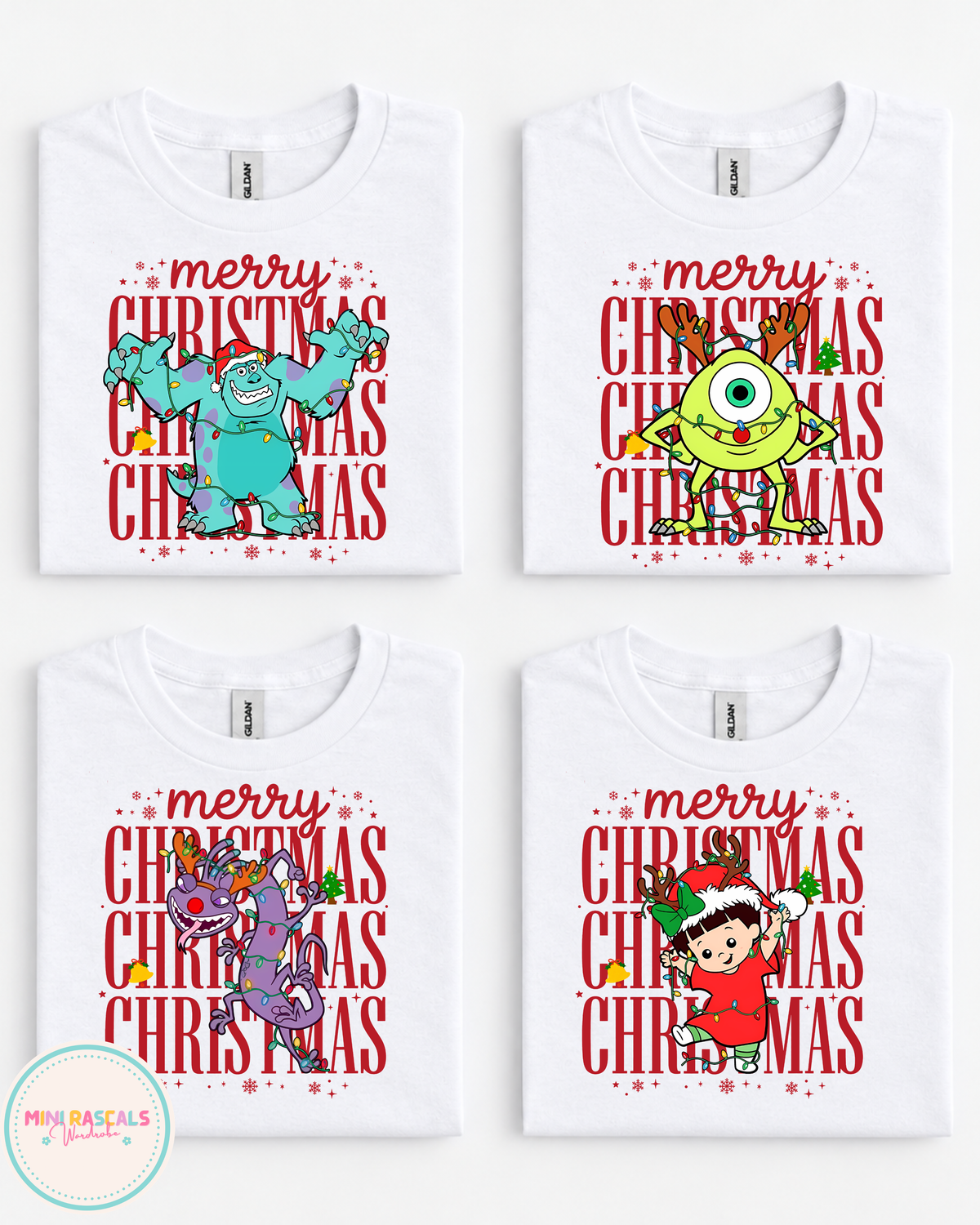Merry Christmas Monsters, Inc. T-Shirt and Sweatshirt