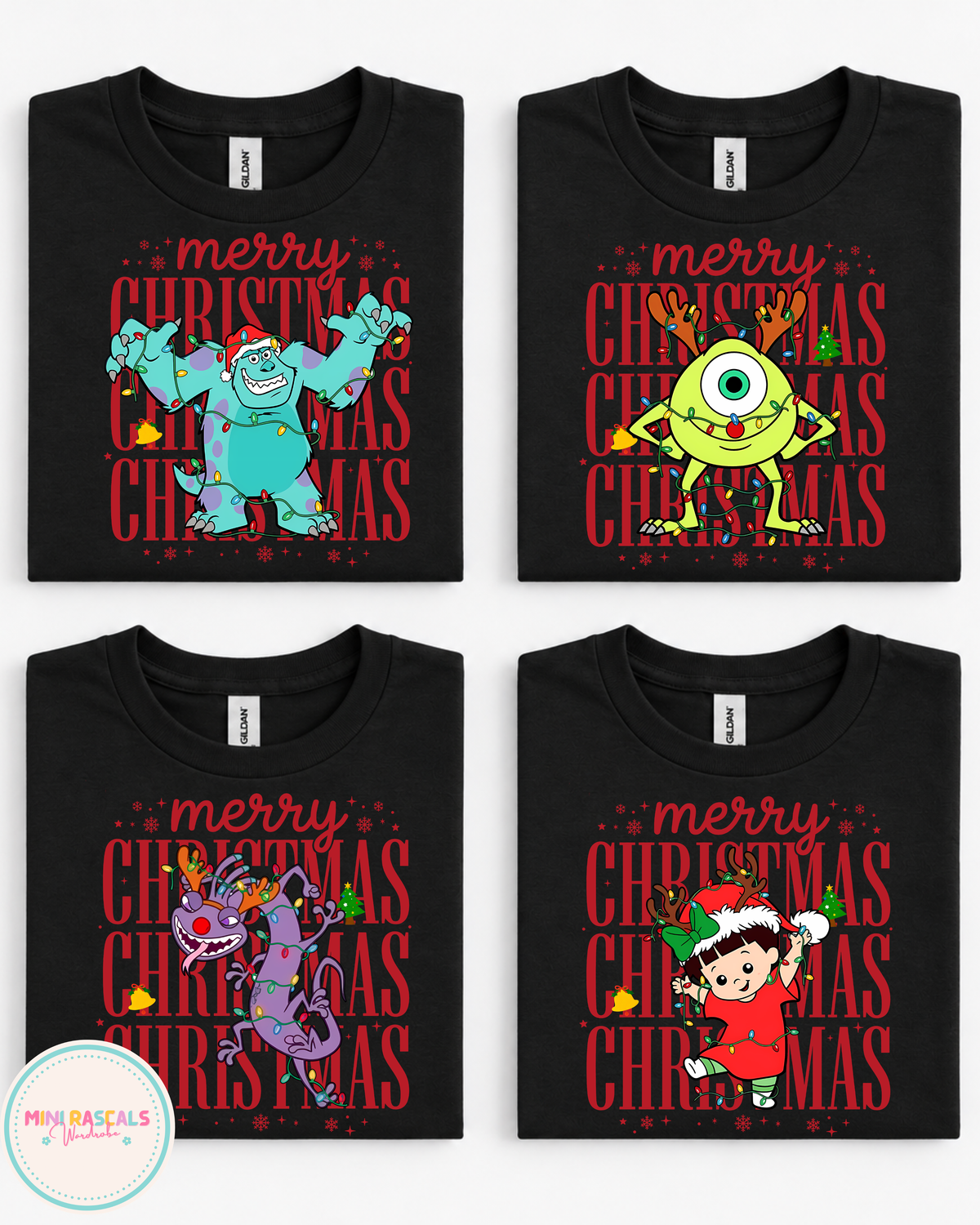 Merry Christmas Monsters, Inc. T-Shirt and Sweatshirt