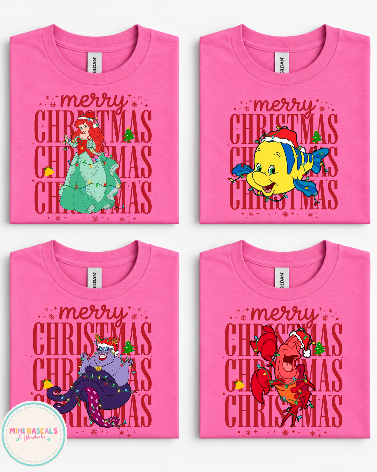 Merry Christmas The Little Mermaid T-Shirt and Sweatshirt